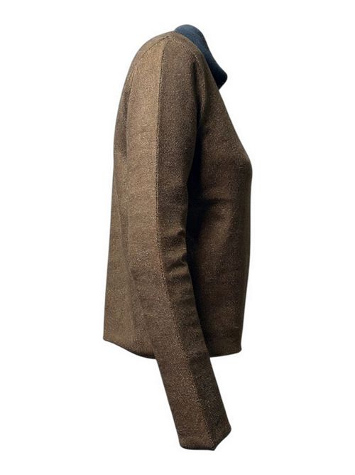 Cardigan donna sfumato marrone Alessandro Aste | AURORA-SPRAYARTCROCODILE
